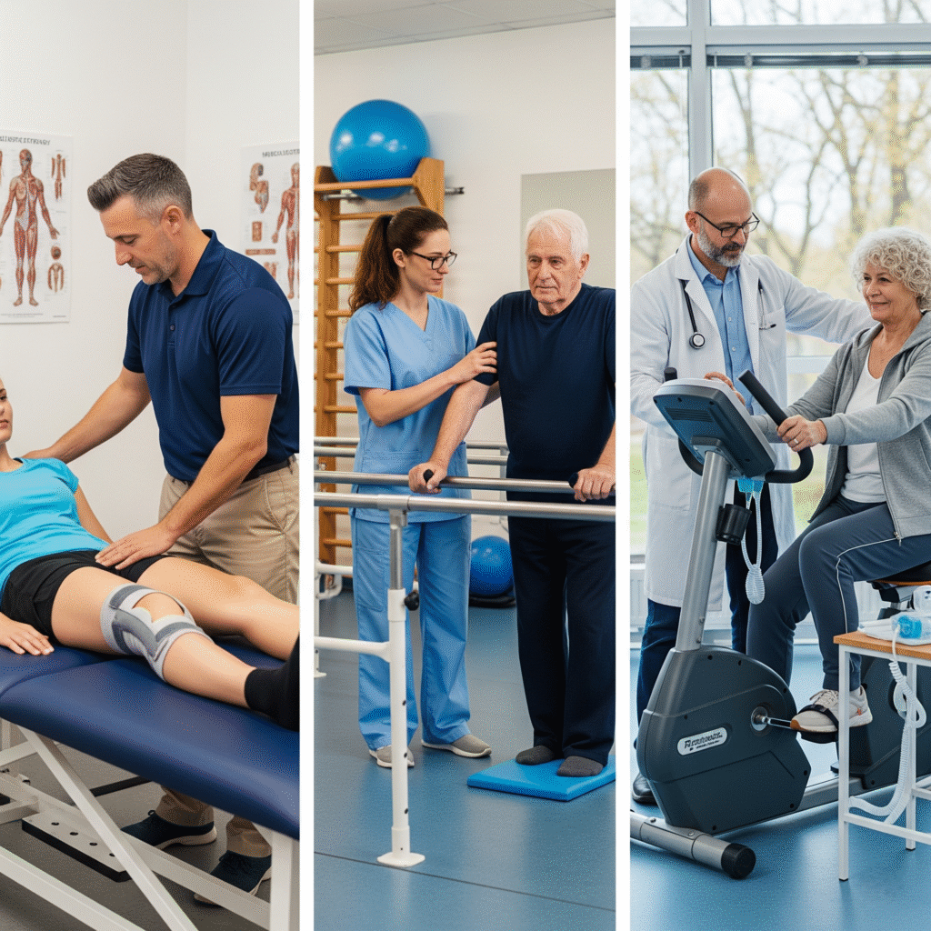 orthopedic, neurological, and cardiopulmonary physiotherapy