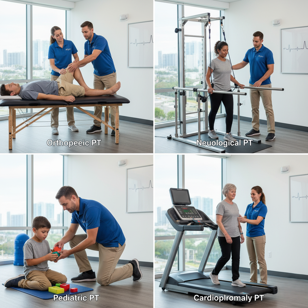 ifferent types of physical therapy,