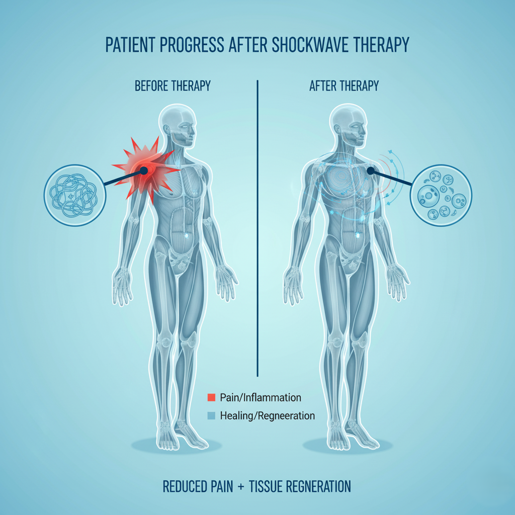 What is the science behind shockwave therapy in Fort Lauderdale? patient progress images after shockwave therapy
