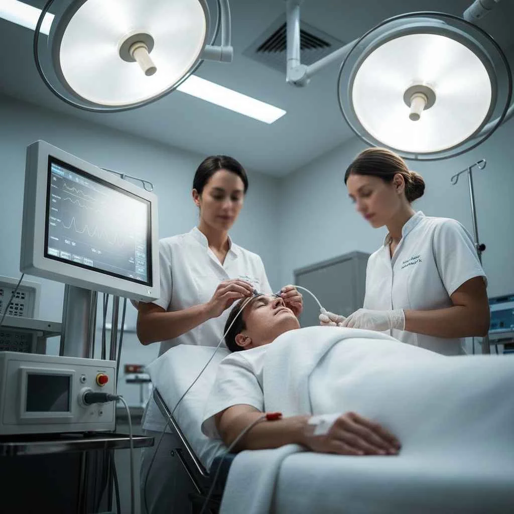 Who is a candidate for ECT in Fort Lauderdale Professional medical team preparing a patient for ECT in a clinical setting