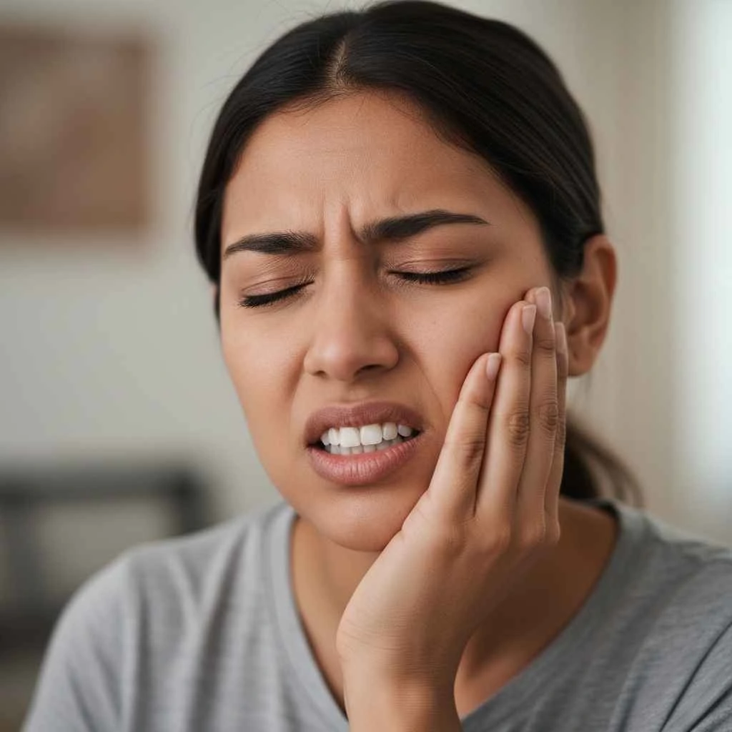 Can TMJ cause tooth pain in Fort Lauderdale patients patient experiencing jaw and facial pain