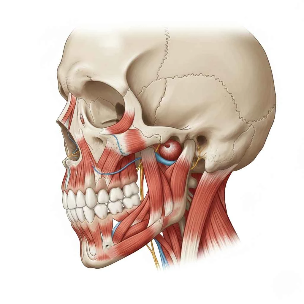 How TMJ is Treated for Fort Lauderdale Patients? TMJ anatomy diagram showing jaw joint and muscles