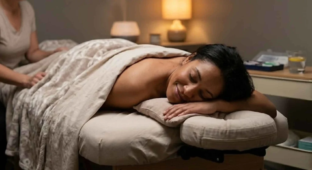 Dry Needling Therapy in Miami for Pain Relief relaxed patient after therapy